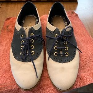 Sperry saddle shoes
